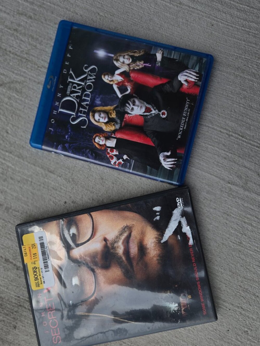 Johnny Depp DVD and Blu-Ray Package